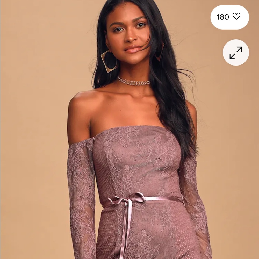 Lulus Mauve Lace Dress
New W/Tags
Size XS